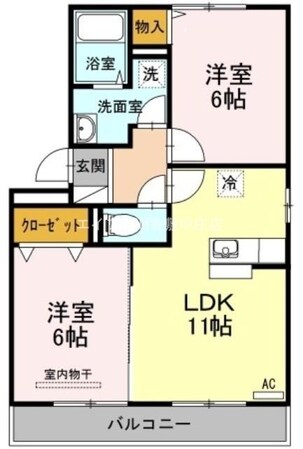 ボヌールＮの物件間取画像